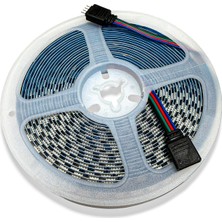 Ledarmy RGB LED Şerit Bant 5 Metre 12V 5050 SMD 120 LED/m IP20 İç Mekan Aydınlatma