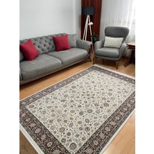 GÜLCEM HOME Hanzade, Osmanlı Melodi Ipeksi Yün Tuşeli Triko Akrilik Saraylı Oturma Odası ve Salon Halısı