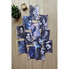 Kolbi Craft 12 Adet Scrapbook Gothic Girl Temalı Scrapbook Kağıt Seti Bullet Journal Dekupaj Kağıdı Gotik Kız