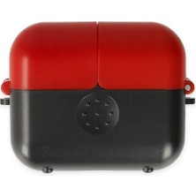 İSMİYLEAL Ismiyl  Airpods 3 (3.nesil) Basmalı Kılıf - Siyah-Kırmızı 255669