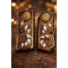 Yücel Av Bayii 51 Beretta M1934 Telkari Işlemeli Ahşap Kabze