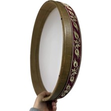 Ms Müzik Içten Akortlu Film Bendir Cam Derili Ceviz Kasnak 45 cm –