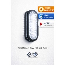 Ars 20W IP65 Dış Mekan LED Aplik – 220V Beyaz Işık, Su Geçirmez Duvar Armatürü