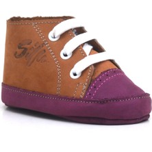 Silzz Hakiki Deri İlk Adım Ev Patik Bebek Ayakkabı 0-6 Ay