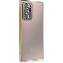 İSMİYLEAL Ismiyl  Samsung Galaxy Note 20 Ultra Kılıf  Lensli Silikon - Gold 255669