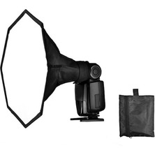 Tepe Kafa Flash Flaş Için 30CM Octagon Softbox Canon Nikon Yongnuo Pixel Godox