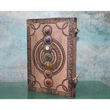 İsmiyle Al Taşlı Deri Defter Model 13