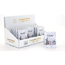 İsmiyle Al Taşlı Istanbul Tasarımı El Aynası Ince Model 13