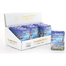 İsmiyle Al Taşlı Istanbul Tasarımı El Aynası Kalın Model 1