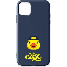 iPhone 11 Uyumlu Fenerbahçe Yellow Canary Lacivert Silikon Lisanslı Telefon Kılıfı