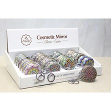 İsmiyle Al Taşlı El Aynası Anahtarlık Model 6