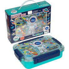 Dream Vest Bento 710ML Lunchbox Sevimli Dostlar Tek Katlı 3 Bölmeli Paslanmaz Çelik Sefer Tası Yemek Kutusu