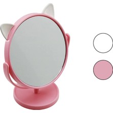 İsmiyle Al 6 Inç  - 15CM - Yuvarlak Kulaklı Renkli Plastik Makyaj Aynası Ayaklı (5047)