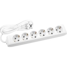 İsmiyle Al 6lı - 2mt Uzatma Kablo Grup Priz Topraklı 90 11 36 02 (5047)