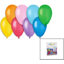 İsmiyle Al Klasik Renkli Balon 7 Inç - 19CM - 100PCS (5047)