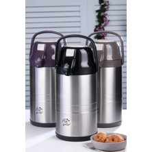 İsmiyle Al CKR-2008 3.5lt  Pompalı Çelik Termos (5047)