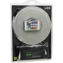 İsmiyle Al 5mt Kumandalı - Adaptörlü Neon Şerit LED 12V (5047)