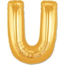 İsmiyle Al U Harf Folyo Balon Altın Renk  40 Inç (5047)