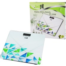 İsmiyle Al Desenli Cam Temperli Dijital Baskül Terazi 180KG/100GRLCD Ekran - Sensör (5047)