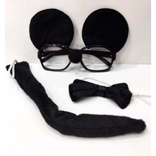 İsmiyle Al Mickey Mouse Gözlüğü Papyonu Kuyruğu Seti (5047)
