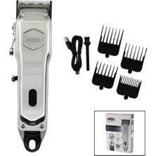 İsmiyle Al USB Şarjlı - Dijital Gösterge  Saç - Sakal Kesme Traş Makinesi  Çelik Gövde - Kollu Tarak