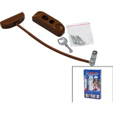 İsmiyle Al Kahverengi Halatlı Anahtarlı Emnyet Kilit (5047)