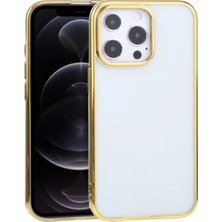 İsmiyle Al iPhone 13 Pro Max 6.7inç  Lazer Kaplama Renkli Kenar Şeffaf KILIF-(5775)