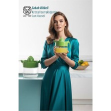 İsmiyle Al Cam Hazneli 300 ml Lüks Limon ve Portakal Sıkacağı 114 cm