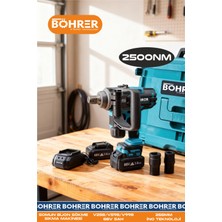 Böhrer Çift Akülü 2400NM Tutma Destekli Yeni Nesil 88V 5AH Yüksek Somun Sıkma Ticari Bijon Sökme Makinesi