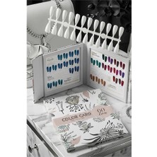 İsmiyle Al 60’lı Profesyonel Nail Art Sunum Kartelası – Lüks Çiçek Desenli Takma Tırnak  Kitabı