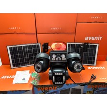 Avenir AV-S446 4 Kameralı (3 Motorlu+ 1 Sabit) 8mp E Sim 4g Sim Kartlı Ptz Kamera