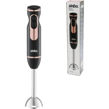İsmiyle Al Siyah - Rose Gold Çubuk El Blender Çelik Uçlu Dc Motor - 400W SHB-7513 (5047)