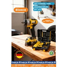 Böhrer Pro 600 Nm 36V 3AH Yeni Nesil Çift Akülü Şarjlı Somun Sıkma Sökme Makinesi