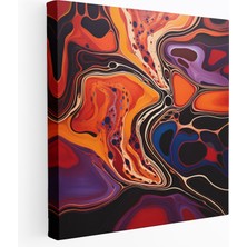 Popcas  Aborjin Duvar Sanatı Soyut Kanvas Tablo