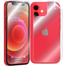 İsmiyle Al Iphone 12 Mini 5.4 Film Ön Arka Full Koruyucu Membran Nano Hidrojel Koruyucu SET-(5775)