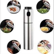 İsmiyle Al Paslanmaz Çelik Gövdeli Sprey Yağlık