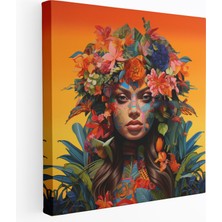 Popcas  Amazon Kadınları Kanvas Tablo - Amazon Kadınları ile Canlı Ev Dekorasyonu Duvar Sanatı