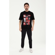 Louren W869 Baskılı Oversize T-Shırt