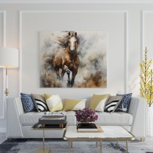 Popcas  Çayır Temalı At Kanvas Tablo