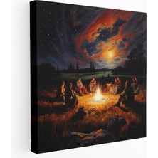 Popcas  Bohem Seyyahlar Kanvas Tablo Dekoratif Sanat