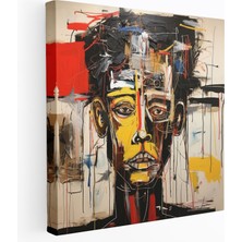 Popcas  Basquiat Soyut Insan Anatomisi Kanvas Tablo Başyapıt Duvar Sanatı Benzersiz Tasarım