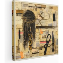 Popcas  Leziz Berber Karışık Medya Kanvas Tablo Dekoratif Duvar Sanatı