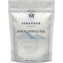 Serander Doğal Iyotlu Tuz 500GR (Sofrada Öğütme)