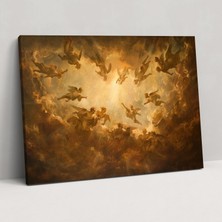 Popcas  Barok Tarzı Dekoratif Tablo / Duvar Sanatı / Kanvas Duvar Tablosu