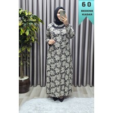 Elmas Tesettür Kadın Tesettür Giyim Büyük Beden Pamuklu Anne Elbise
