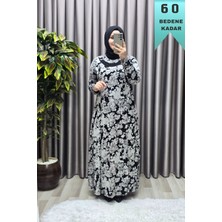 Elmas Tesettür Kadın Tesettür Giyim Büyük Beden Pamuklu Anne Elbise