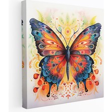 Popcas  Aborjin Kelebek Kanvas Tablo Dönüşüm Teması
