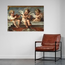 Popcas  Barok Tarzı Kanvas Tablo Dekoratif Duvar Sanatı