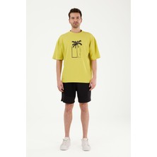 Louren W869 Baskılı Oversize T-Shırt