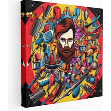 Popcas  Pop Art Kuaför Kanvas Tablo Dekoratif Tablo / Duvar Sanatı